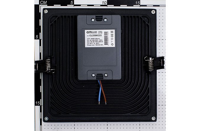 Светильник встраиваемый LED CITILUX Омега 17.5x2.5x17.5 см