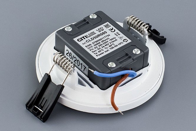 Светильник встраиваемый LED CITILUX Омега 9x2.5x9 см