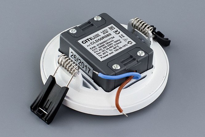 Светильник встраиваемый LED CITILUX Омега 9x2.5x9 см