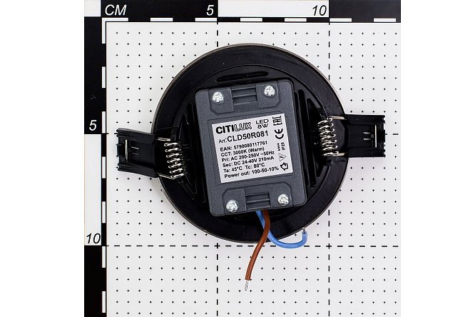 Светильник встраиваемый LED CITILUX Омега 9x2.5x9 см