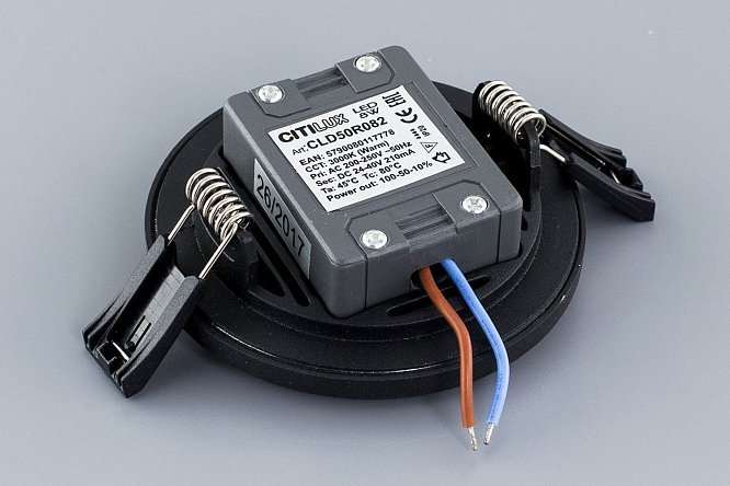 Светильник встраиваемый LED CITILUX Омега 9x2.5x9 см