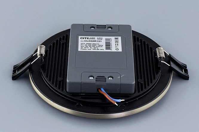 Светильник встраиваемый LED CITILUX Омега 14.5x2.5x14.5 см