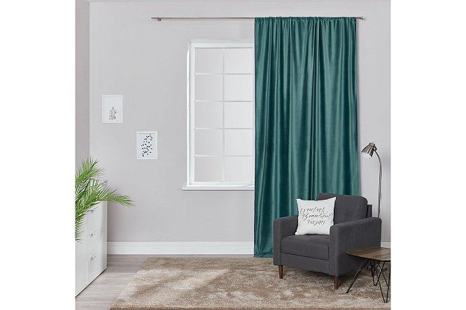 Изображение товара Штора на ленте ESTUDI BLANCO Edmond 180x280 см светло-зеленая