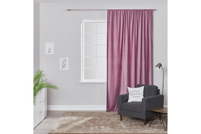 Изображение товара Штора на ленте ESTUDI BLANCO Edmond 180x280 см светло-фиолетовая