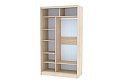 Шкаф-купе Home 123,2х229,5 см, дуб сонома, с одним зеркалом