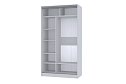 Шкаф-купе Home 123,2х229,5 см, ясень Анкор светлый, с одним зеркалом
