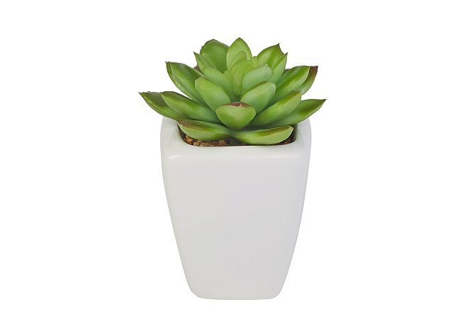 Изображение товара Искусственное растение в горшке Суккулент 9 см для интерьера