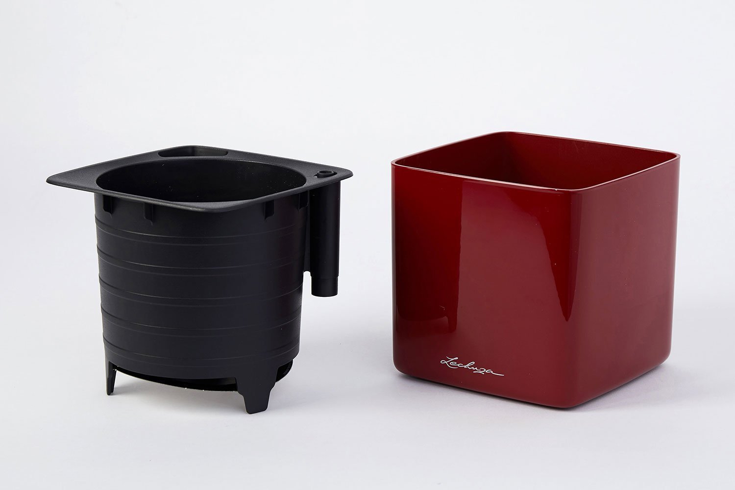 Настольное кашпо с автополивом Cube Glossy