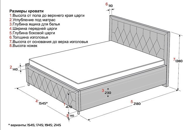 Кровать с подъёмным механизмом Тироль 180х200 см - купить по цене 9 998  рублей в интернет-магазине Hoff.ru | 80329635