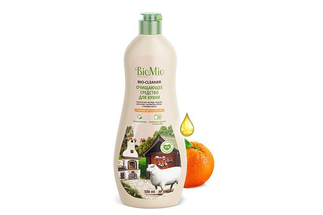 Изображение товара Антибактериальный чистящий крем для кухни BioMio Bio-Kitchen Cleaner 500 мл