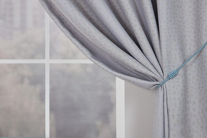 Изображение товара Подхват-шнур MICASA Scott светло-голубой 73 см из полиэстера