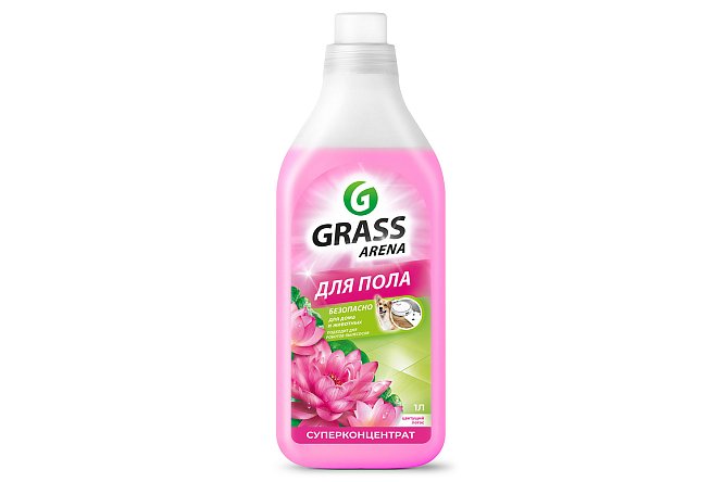 Изображение товара Моющее средство для пола GRASS Arena Цветущий лотос, с полирующим эффектом 1 л