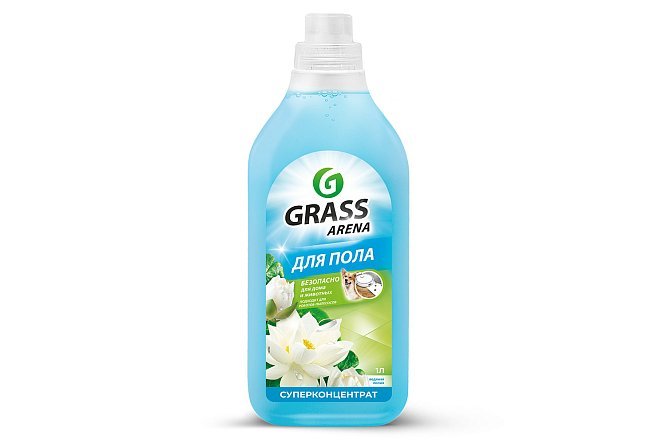 Изображение товара Моющее средство для пола GRASS Arena Водяная лилия, с полирующим эффектом 1 л