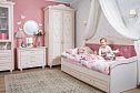 Кровать Алиса 90х200 см цвет кремовый/белый, розовый