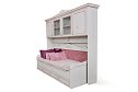 Кровать Алиса 90х200 см цвет кремовый/белый, розовый