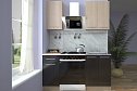 Кухонный гарнитур Ника 1,0 м 100х206х60 см, цвет корпус - дуб кремона, фасад - венге, дуб кремона