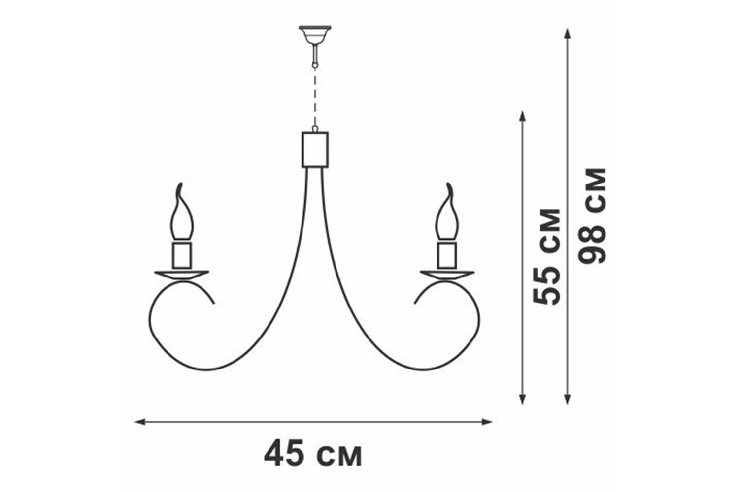 Люстра VITALUCE V1080 15 кв.м., E14