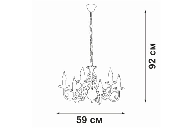 Фото 7 Люстра VITALUCE V1104 18 кв.м., E14