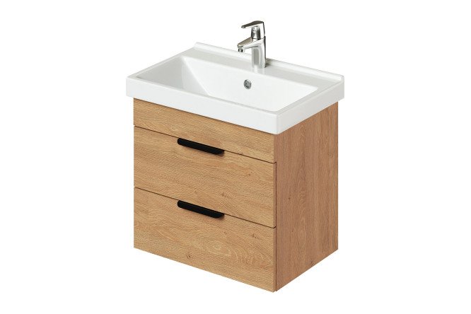 Изображение товара Тумба подвесная Alta 60 60.5 см, цвет каркаса дуб корбридж натуральный, фасада дуб корбридж натуральный