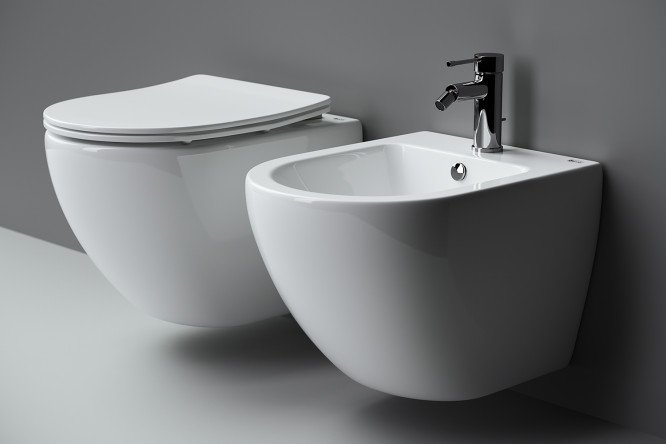 Биде подвесное CERAMICANOVA Metropol Rimless CN4003 37х32.5х17.2 см