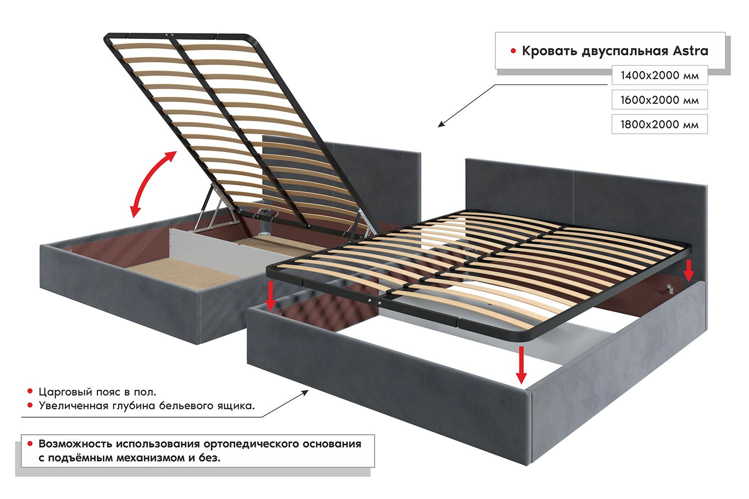 

Каркас кровати Астра, Астра