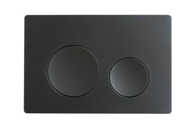 Изображение товара Кнопка смыва AGGER APB0144 пластиковая черная матовая надежная