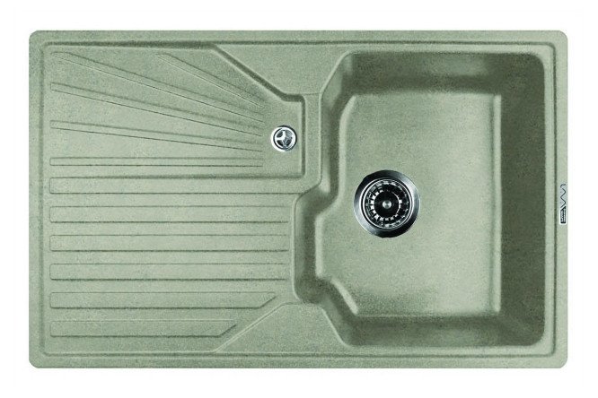 Изображение товара Врезная мойка с крылом LAVA L.5 SCANDIC 80х50х18.5 см из инженерного гранита