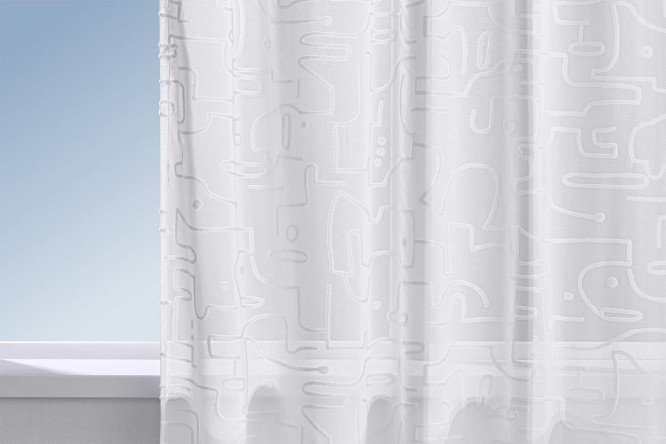 Изображение товара Тюль HOFF Ганозис 145х300 см белый легкий стильный