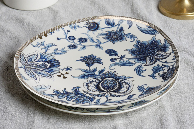 Набор тарелок Mandarin decor Antique Flora 2 шт., Фарфор