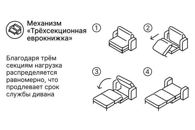 Диван-кровать SCANDICA Матиас мини