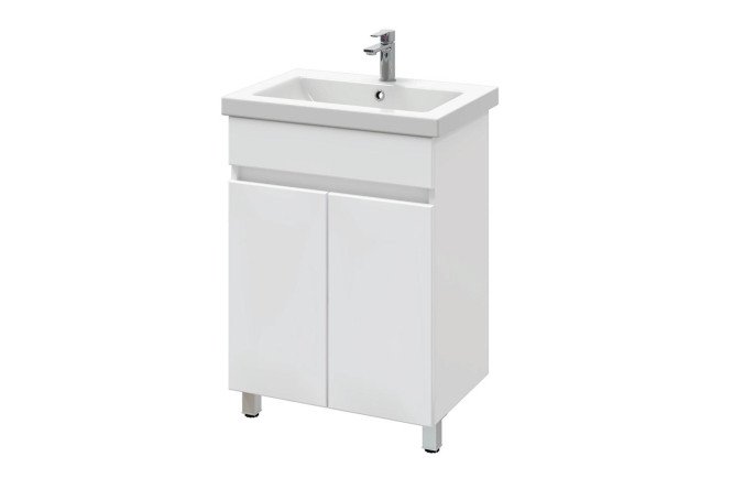 Изображение товара Тумба напольная Sanstar Квадро 203.1-1.4.1.ККОМ 46.6 см, цвет каркаса белый, фасада белый