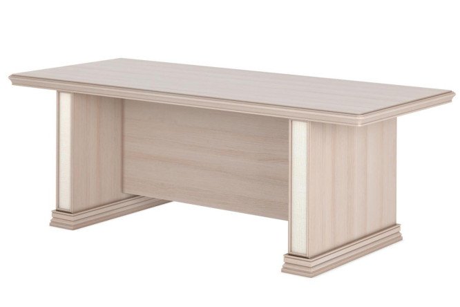 Изображение товара Стол для переговоров Porto 220x78x95 см дуб, прочный и стильный офисный стол