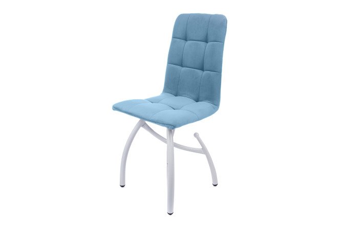 Изображение товара Стул Леон Шарики 46х95х37 см с обивкой вельвет и металлическими ножками