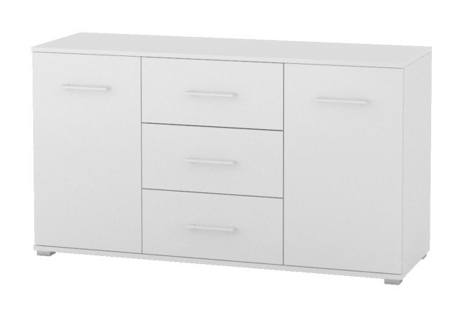 Изображение товара Комод Ваш День Domenica белый глянец современные размеры 130,3x73,6x41,9 см