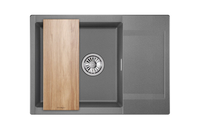 Изображение товара Врезная кухонная мойка GRANULA Estetica 7003 с крылом 70х50х22 см