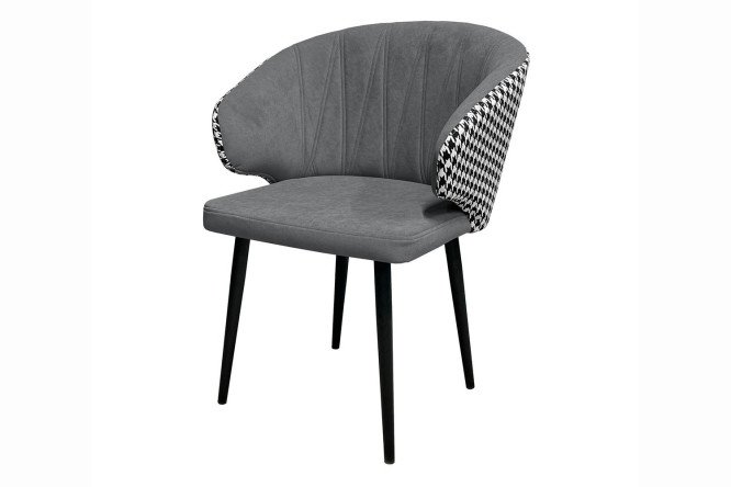 Изображение товара Стул Лион с подлокотниками из велюра 58.5х83х56 см