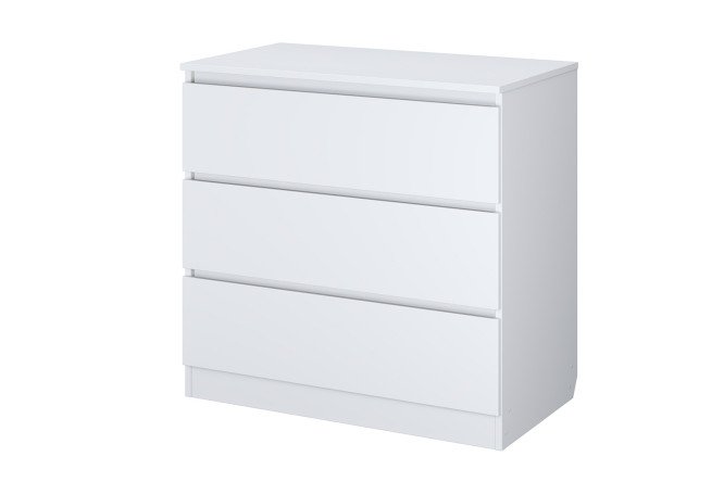 Изображение товара Комод Simple из ЛДСП белого цвета - практичный и стильный