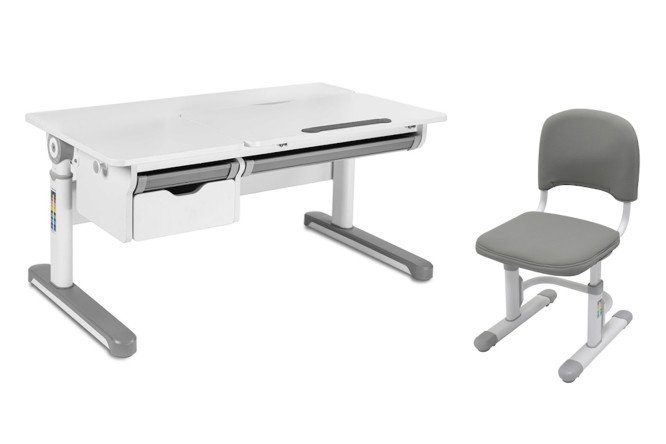 Изображение товара Комплект парта Creare Grey и стул SST3D Grey