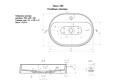 Раковина Tanos Quartz 291030522 Накладная, 55х10х40 см