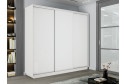 Шкаф-купе 3-дверный Slide-2 v.2 180х220х45 см, Белый снег/серебро