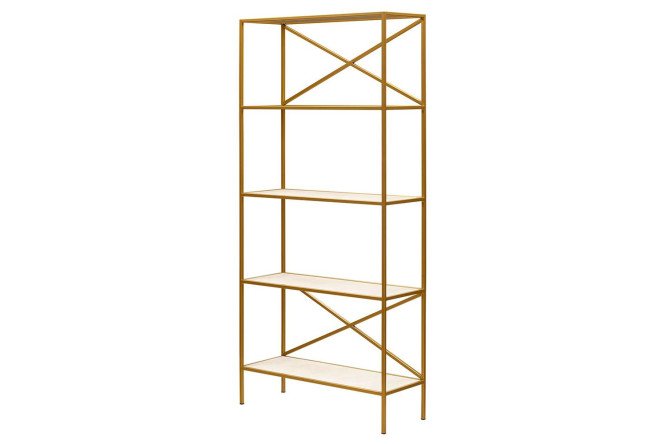 Изображение товара Стеллаж Karin 80х175х30 см с металлическим каркасом и керамическими элементами