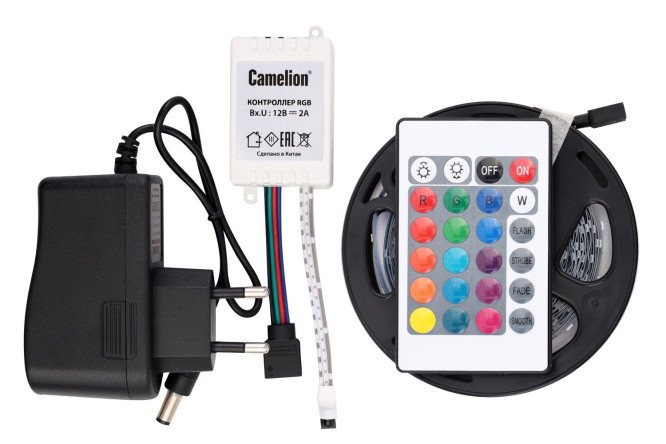 Изображение товара Светодиодная лента CAMELION DSL-009 RGB 500 см для декоративного освещения