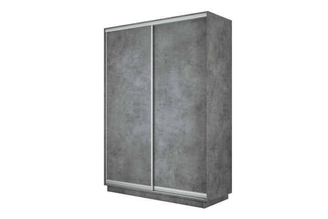 Изображение товара Двухдверный шкаф-купе Slide-2 v.2 140х240х60 см бетон серебро