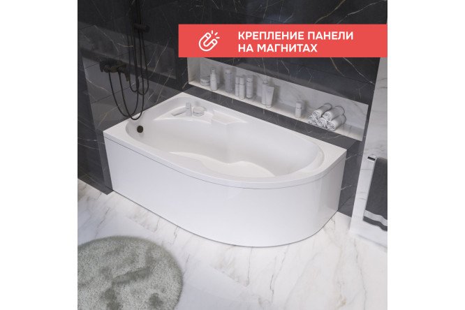 Ванна пристенная 1Marka Диана (Diana) L Премиум 150x90 см