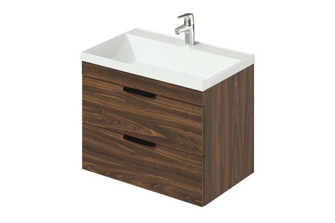 Изображение товара Тумба подвесная Alta 70 69.9 см, цвет каркаса дуб бурбон, фасада дуб бурбон