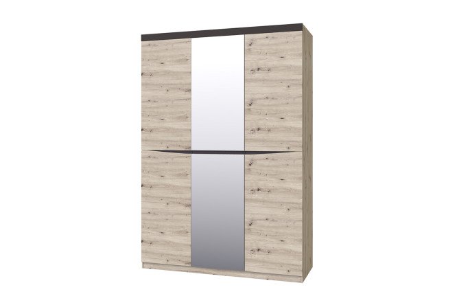 Изображение товара Шкаф для одежды Тиана new с зеркалом, 150x216x55 см, три двери