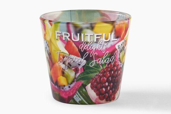 Изображение товара Свеча в стакане Фруктовый 8.3 см аромат натуральный подарок уют
