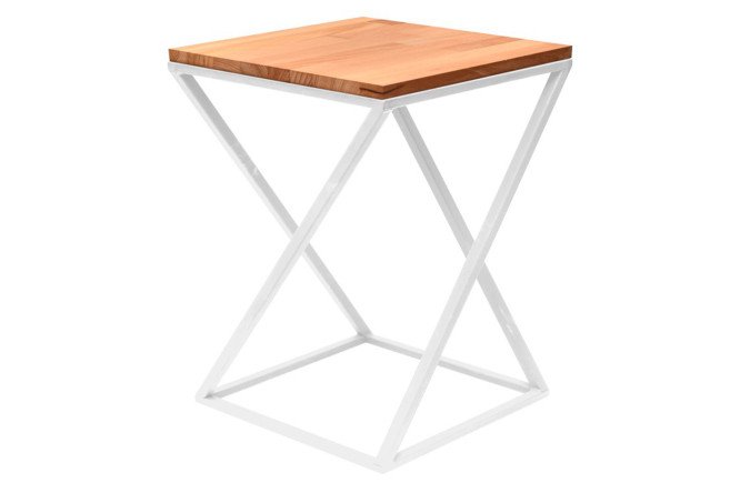 Изображение товара Столик под кашпо Loft 40 30x42x30 см, один ярус, напольный, белый