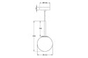 Светильник подвесной MAYTONI Modern Basic Form 2 кв.м., 15х35х15 см, E14