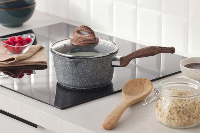Ковш с крышкой BERKRAFT Luna 1.3 л